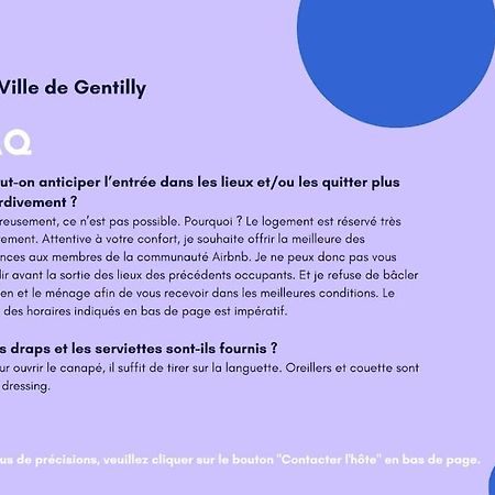 Paris Gentilly Appartement Tout Equipe - Rer B Ngoại thất bức ảnh