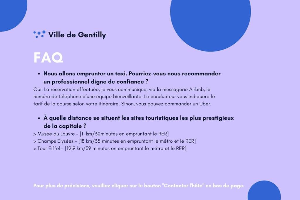 Paris Gentilly Appartement Tout Equipe - Rer B Ngoại thất bức ảnh
